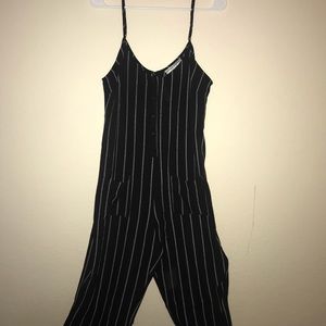 Black and white strip jumper